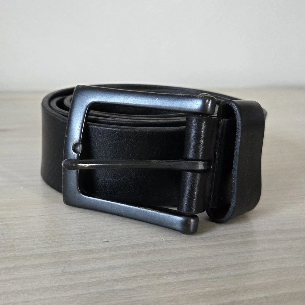 Carhartt Men's Anvil Belt Black Full Grain Bridle Leather Sz 40 Heavy Duty Work